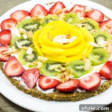 The Cereal-Crusted Breakfast Pizza 12 Colorful breakfast pizza with cereal crust.