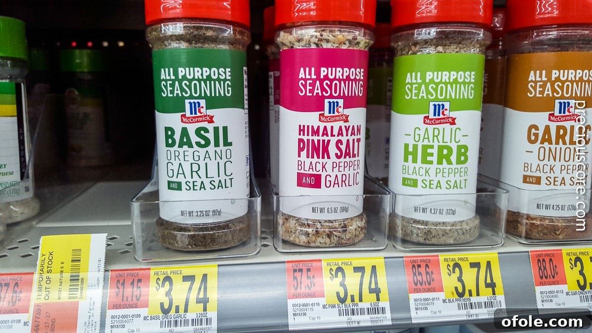 Variety of McCormick All-Purpose Seasoning Blends