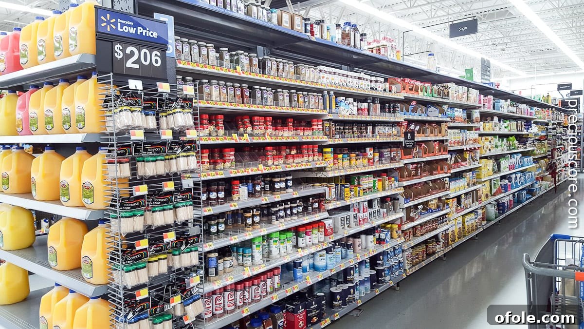 Spice aisle at Walmart featuring McCormick seasonings