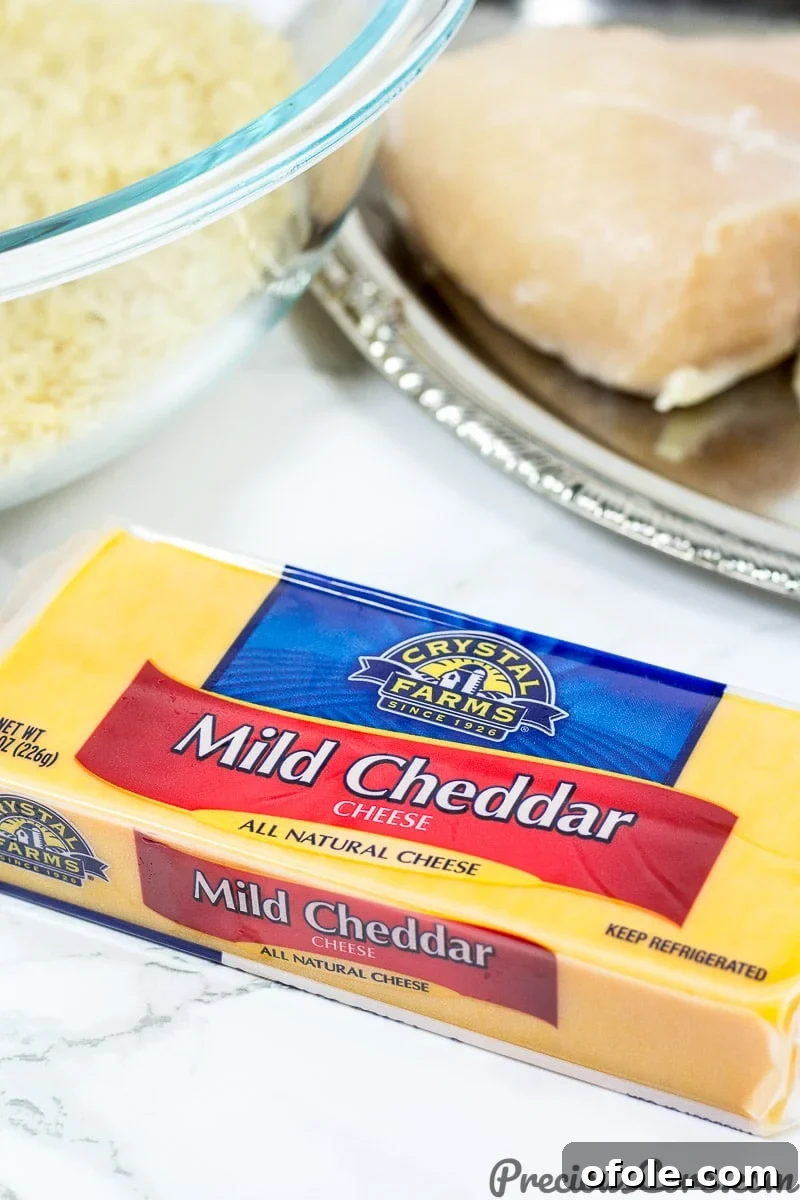 Ultimate Baked Chicken and Rice Casserole Giveaway 3 Crystal Farms Cheese Block