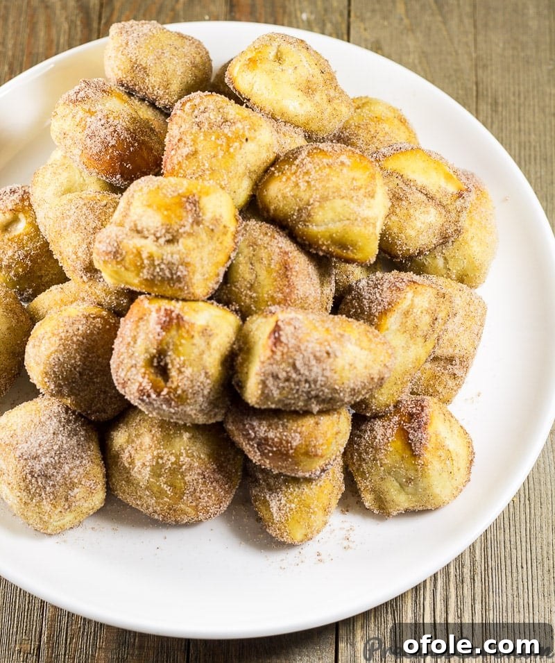 Chewy Cinnamon Sugar Pretzel Delights 5 A basket full of homemade Cinnamon Sugar Pretzel Bites, ready to serve. Get the recipe on preciouscore.com