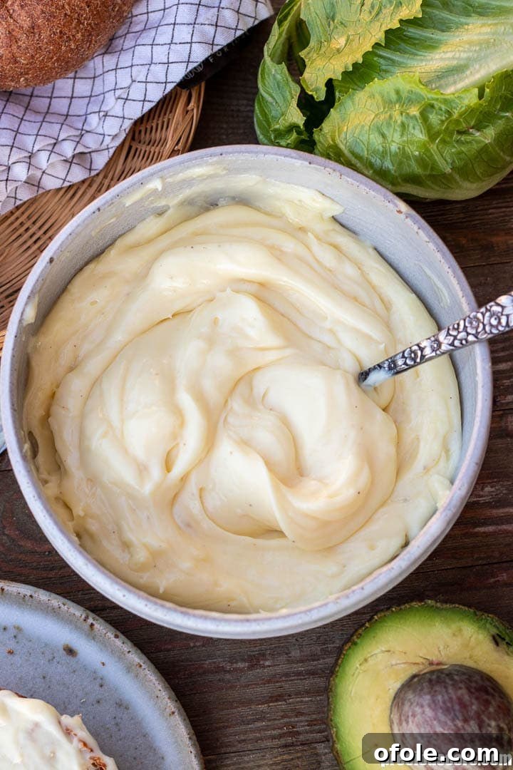 Mastering Homemade Mayonnaise 2 Homemade Mayonnaise in a bowl