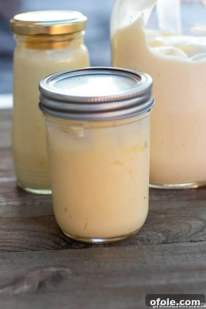 Mastering Homemade Mayonnaise 10 Homemade mayonnaise in jars with tight-fitting lids