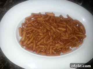 Crunchy Cameroon Chin Chin in various shapes, a popular sweet snack