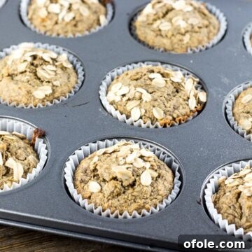 Guilt-Free Banana Oat Muffins 7 Healthy Banana Oat Muffins - simple one bowl recipe.