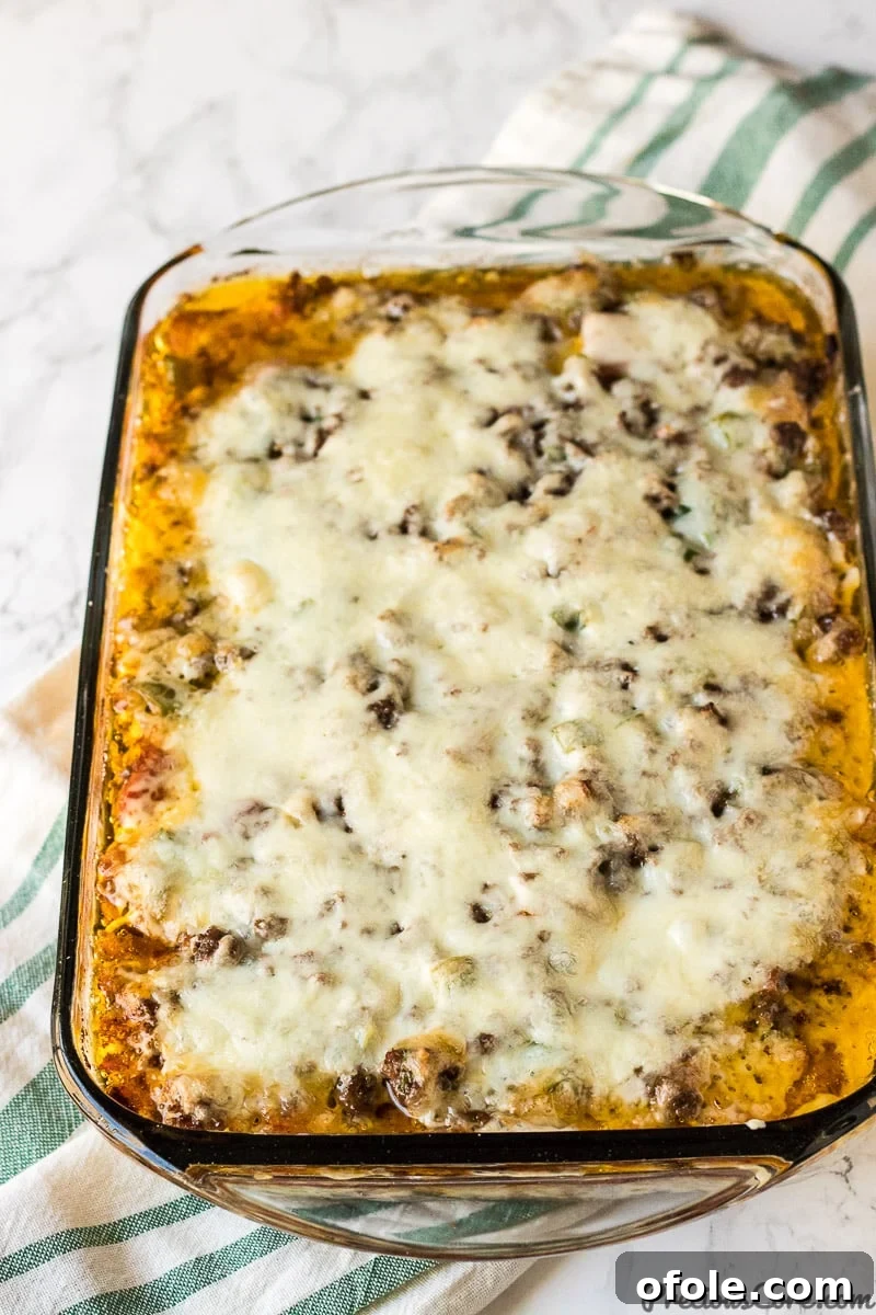 Pastelon: Plantain Lasagna 10 Plantain Lasagna - Pastelon de Plantano Maduro. Hot and bubbling from the oven.