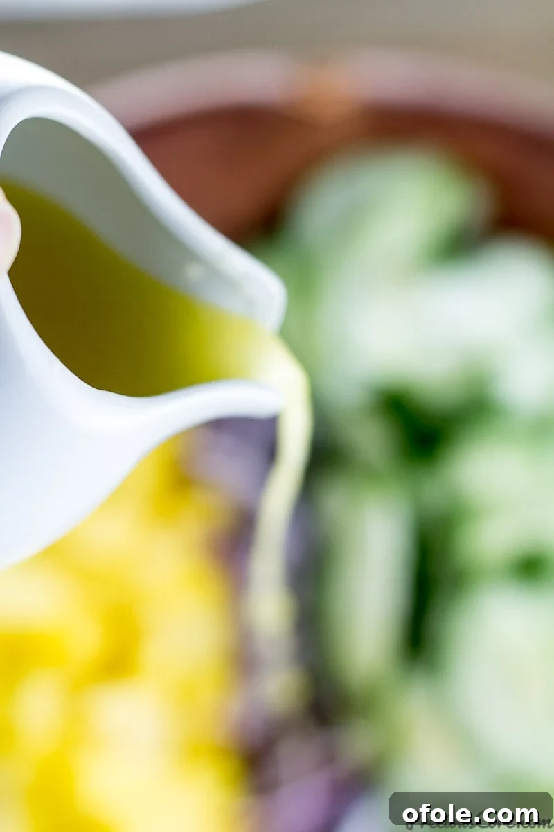 Vibrant Mango Cucumber Refresh 5 Ingredients for the dressing for cucumber mango salad in small bowls.