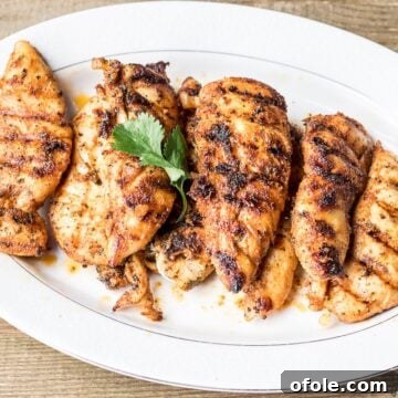 Recipe image for the best grilled chicken tenders