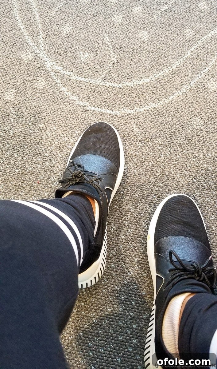 Igniting My Blog: Conference Immersion 2 My sneakers ready for travel at Minneapolis Saint Paul International Airport, anticipating the Everything Food Conference