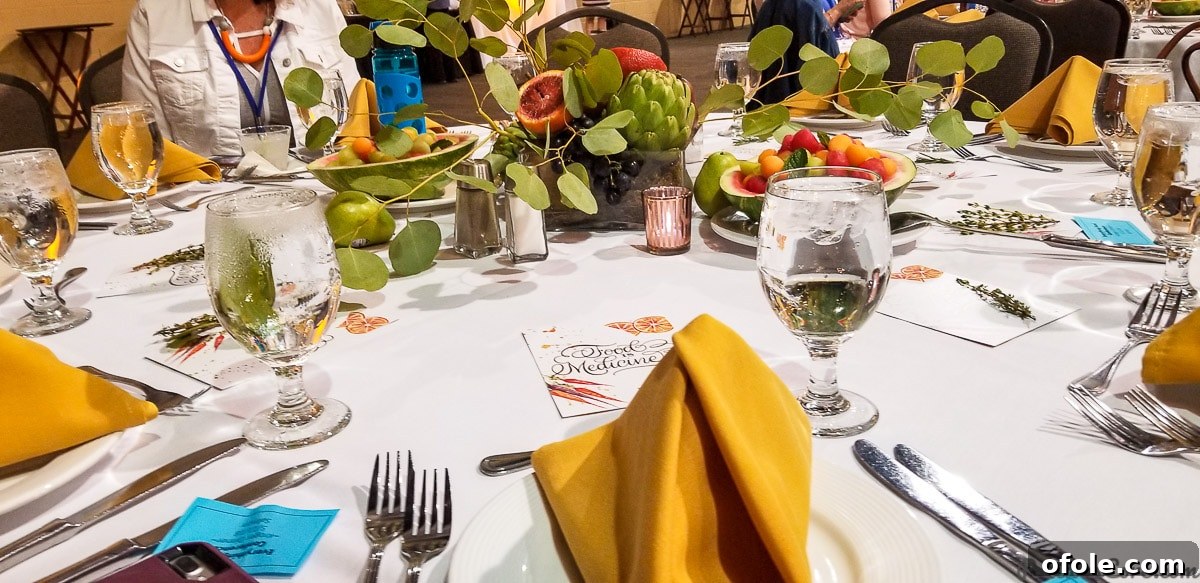 Igniting My Blog: Conference Immersion 14 Elegantly set dinner table at the Everything Food Conference gala