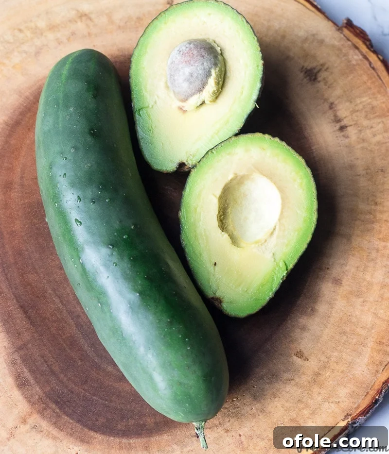Refreshing Avocado Cucumber Salad 3 Cucumber and Avocado