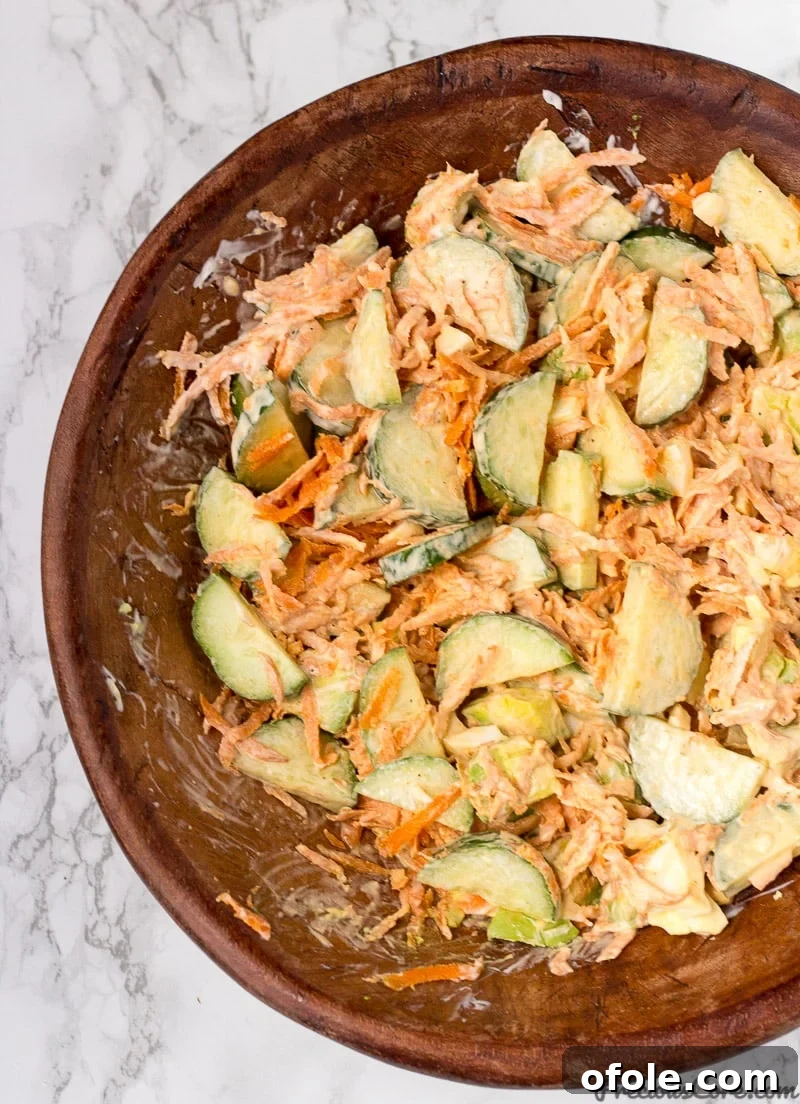 Super delicious creamy breakfast salad
