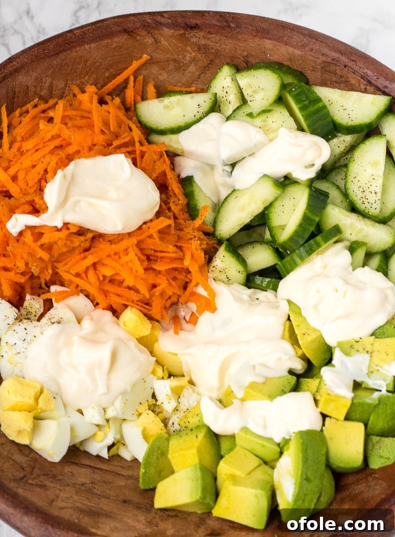 Seasoned veggies for Breakfast Salad.