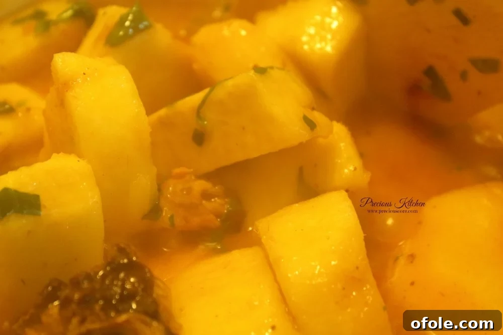 Finished African Yam Porridge with greens, ready to serve