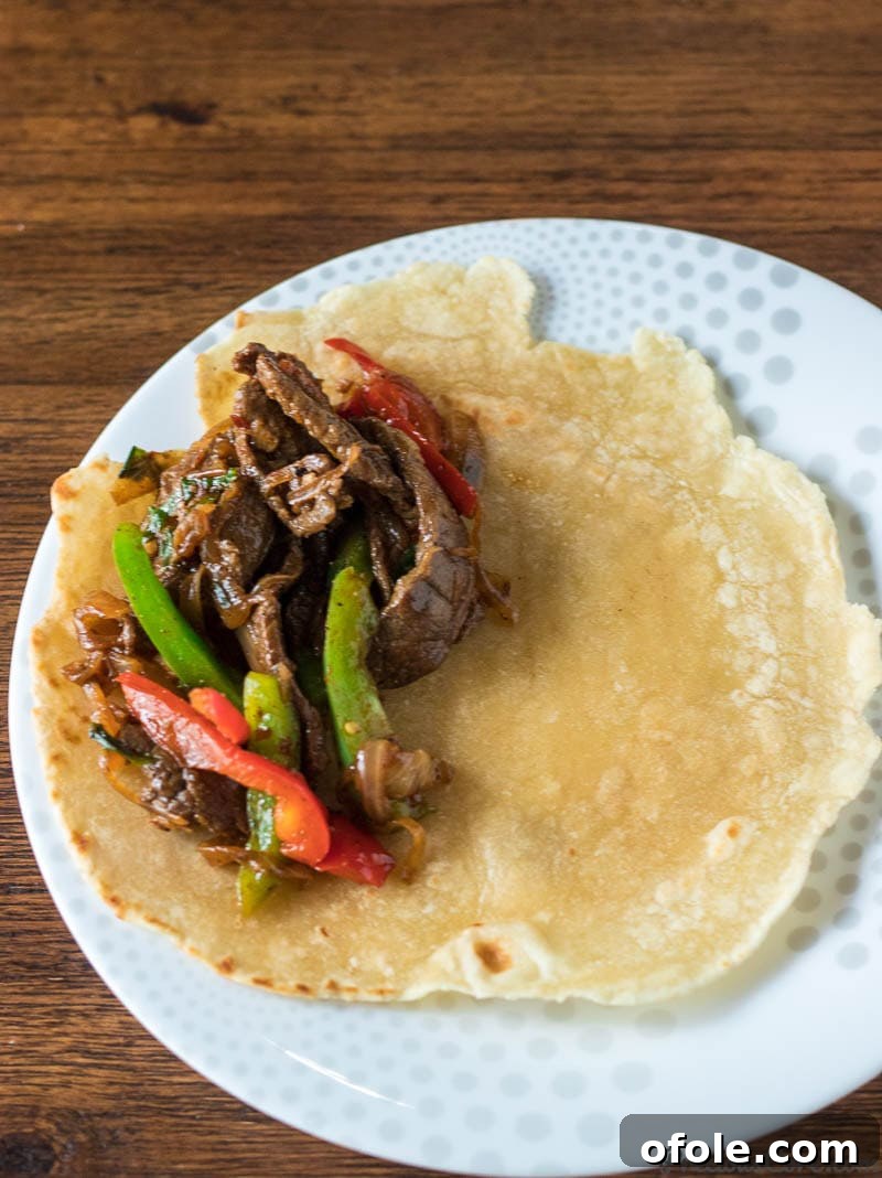 One Pan Beef Stir Fry 12 Beef Stir Fry on Flat bread
