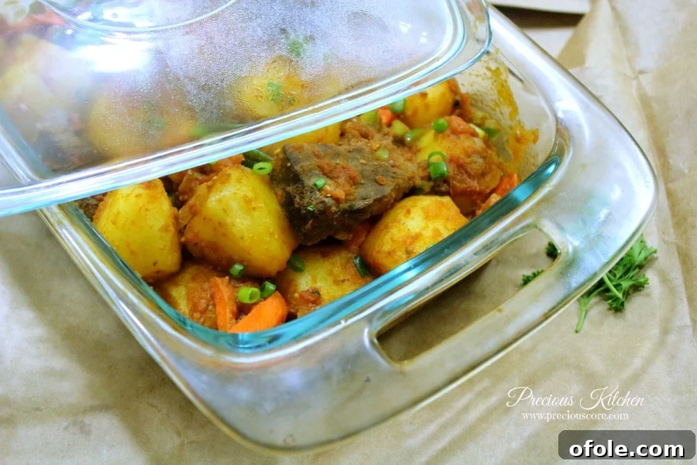 Cameroonian potato hotpot ingredients