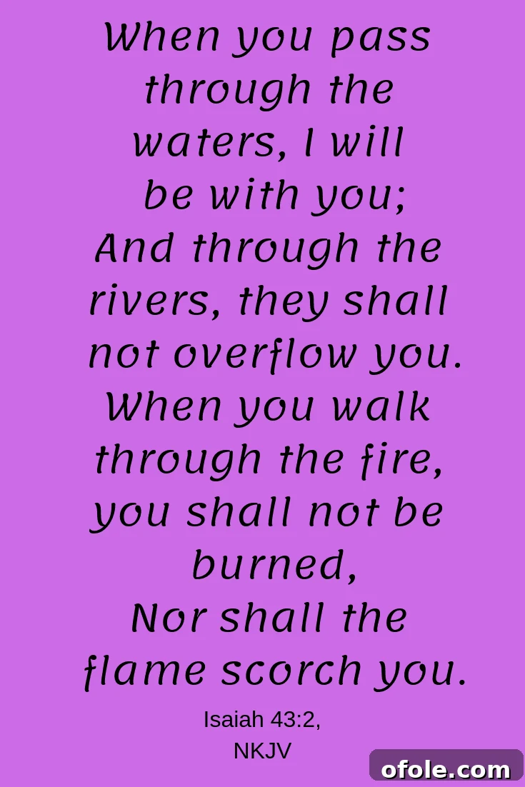 Through the Crucible 2 Finding strength and hope: A person walking through a challenging, fiery landscape, symbolizing trials and tribulations, with a comforting light, representing God's unwavering presence and guidance during adversity.