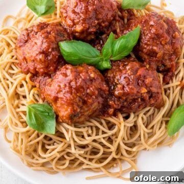 Savory Chicken Bites 6 Baked Chicken Meatballs recipe with tomato sauce