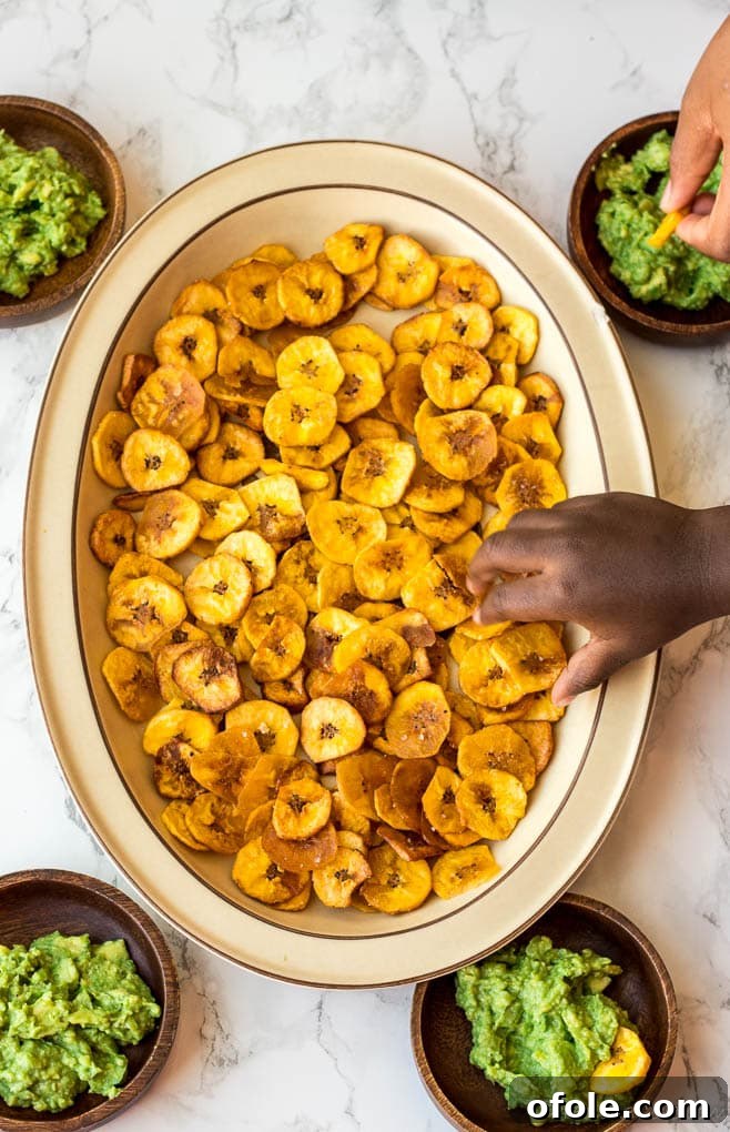My Latest Chapter 14 Plantain chips on tray.