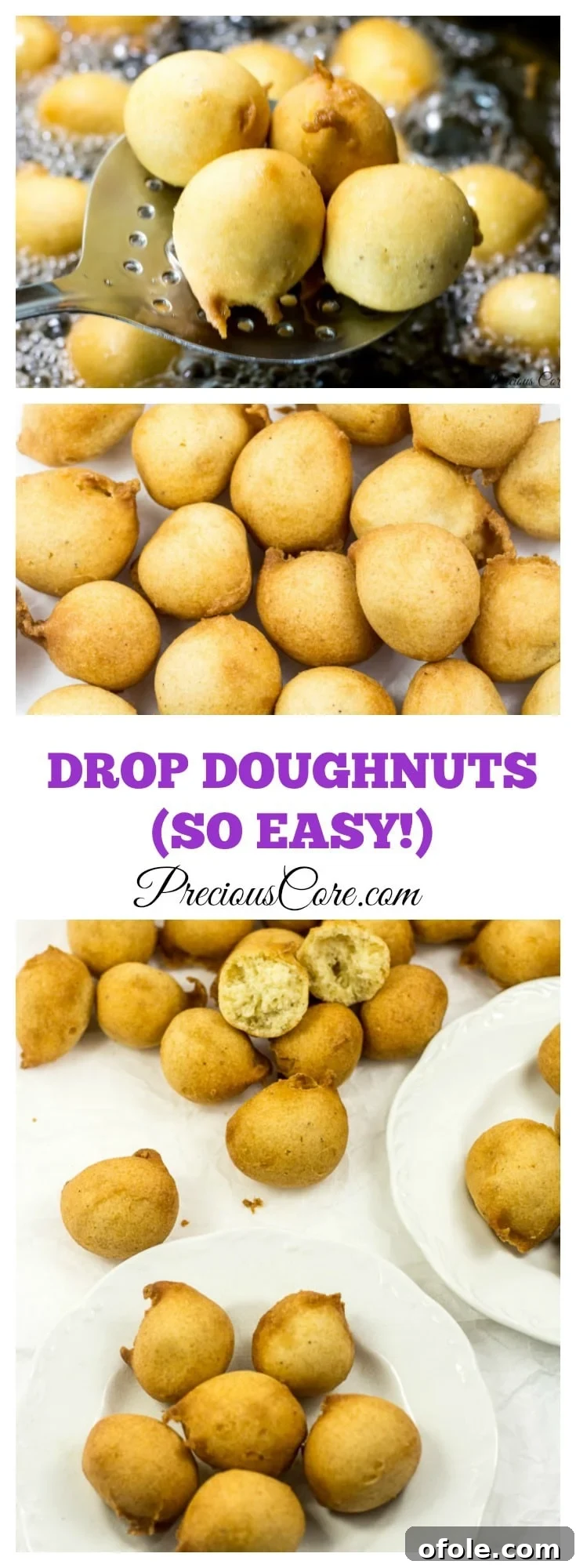 Easy Drop Doughnuts Recipe - Precious Core