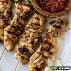 Chicken Skewers recipe, perfectly grilled and ready to serve.