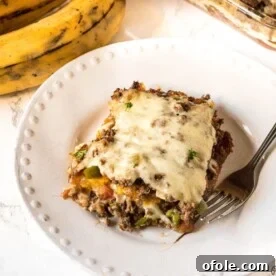 Plantain Lasagna recipe, a savory and sweet layered dish.