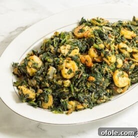 Cameroon spinach stew, a healthy and flavorful African dinner.