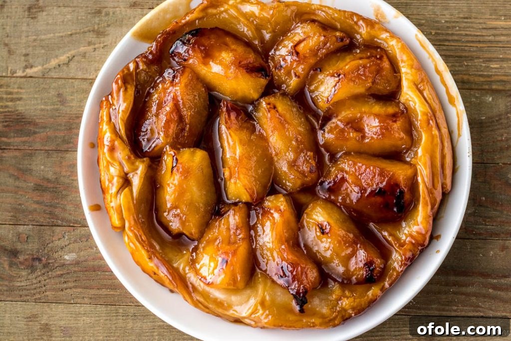 Tarte Tatin on a plate
